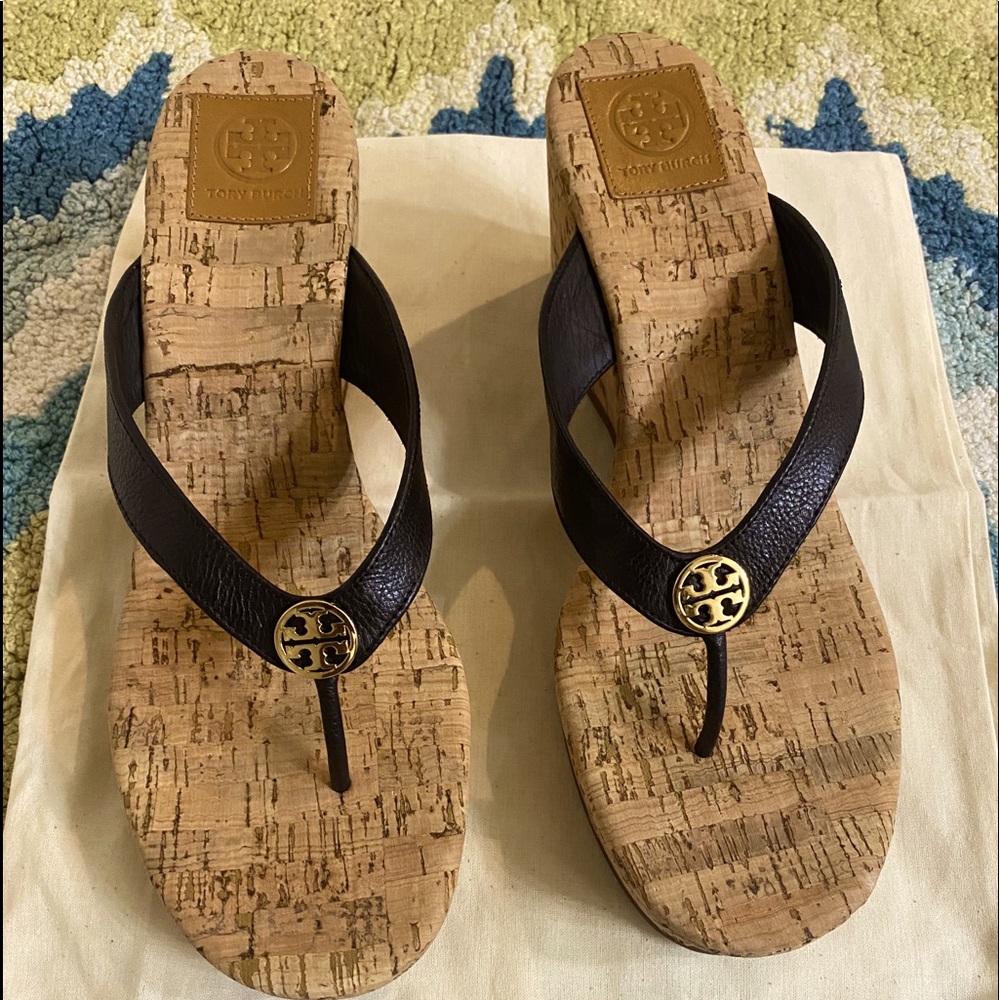 Tory Burch Cork Platform Thongs size 10.5 🔥🔥